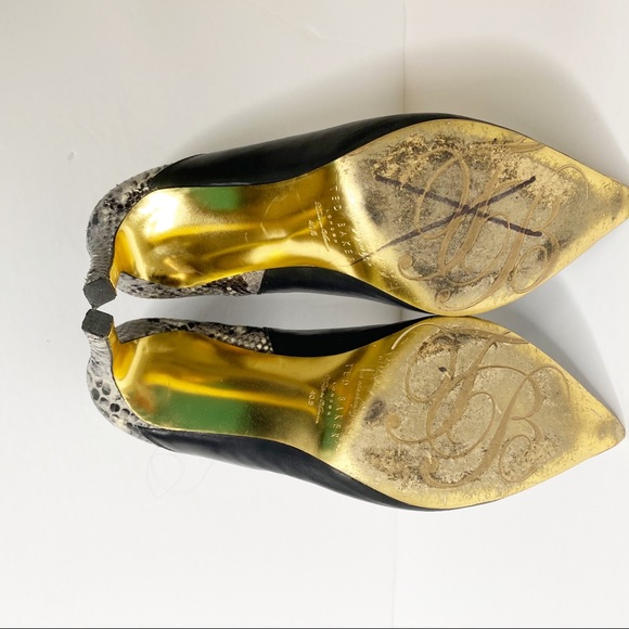 Ted Baker Snakeskin High Heel Booties Size 40.5 - Picture 9 of 15